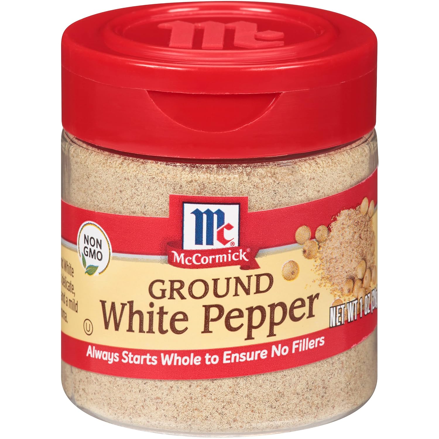 Soft white pepper